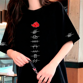 Camiseta T-Shirt Akatsuki - Naruto / Camisa de anime 100% Algodão