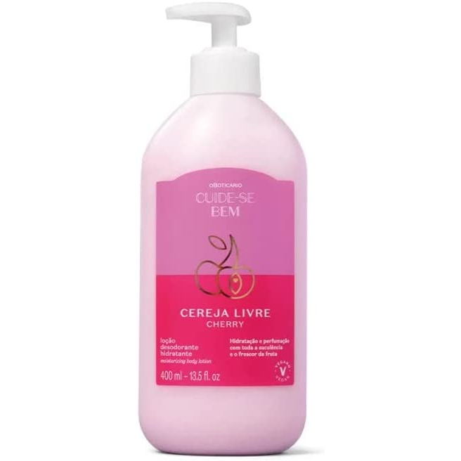 Loção Hidratante Desodorante Corporal Cuide-se Bem Cereja Livre 400ml