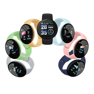 Relógio Smartwatch Inteligente Redondo D18 Bluetooth Android/IOS recebe notificações de mensagens