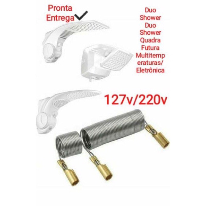 Resistência Duo Shower/Futura para Chuveiro da Lorenzetti 220v 110v Resistência similar em Oferta na Shopee