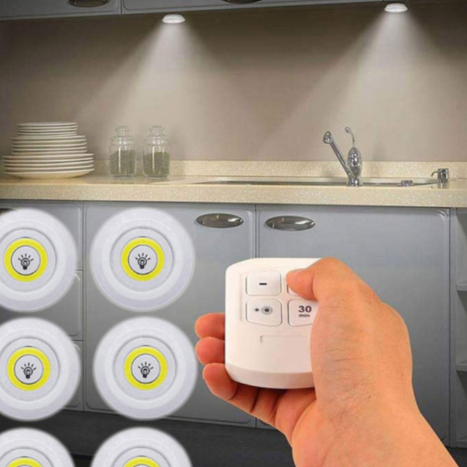 Luminária Lâmpada Led Spot Sem Fio Controle Remoto Iluminação