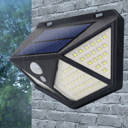 Luminária Parede Solar Leds Bateria Luz Balizador Jardim Lâmpada Multifuncional Refletor Lâmpada Solar Led