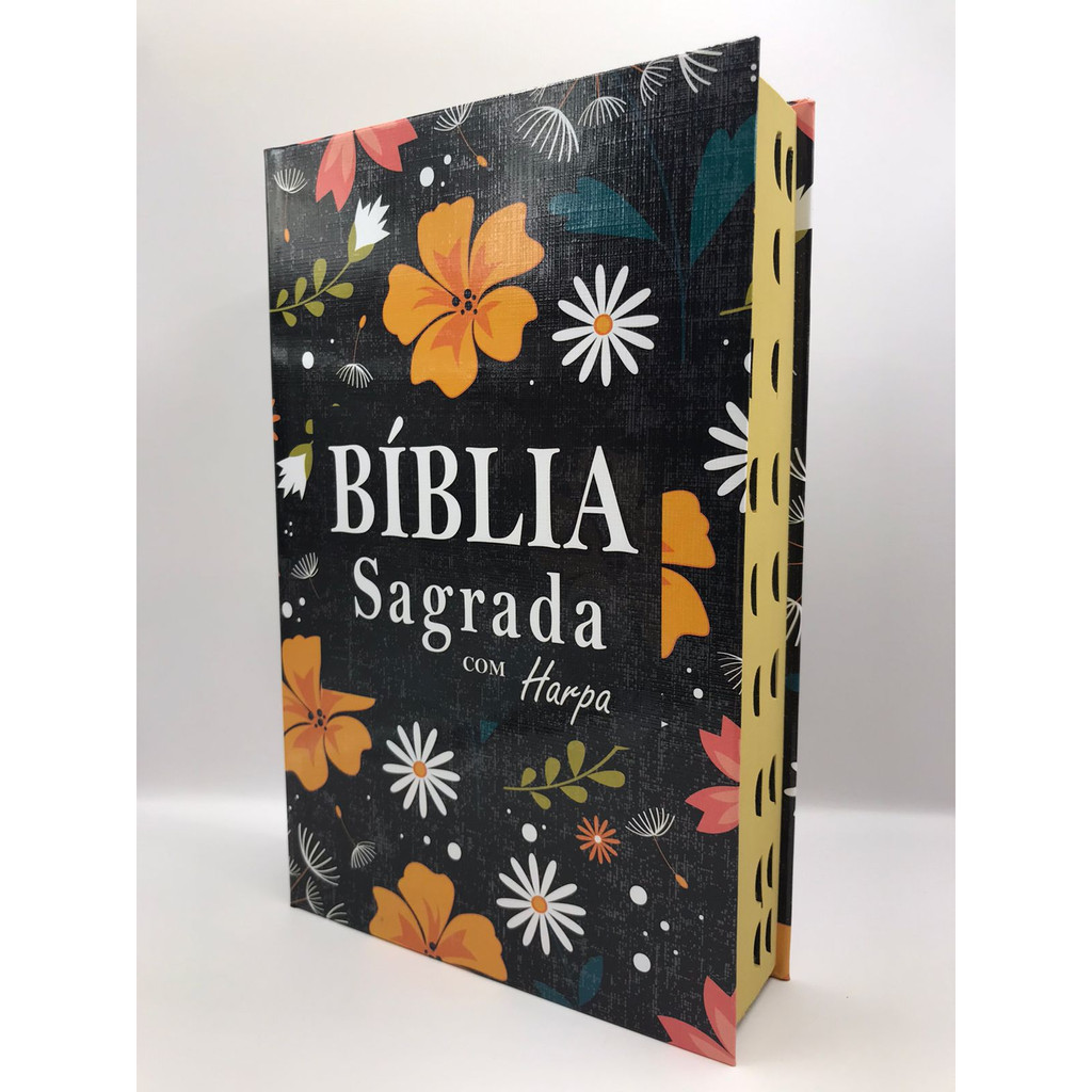 Bíblia Sagrada Tamanho Médio 12,5x19 cm Com Harpa Palavras de Jesus em Vermelho Capa Dura Variadas em Oferta na Shopee