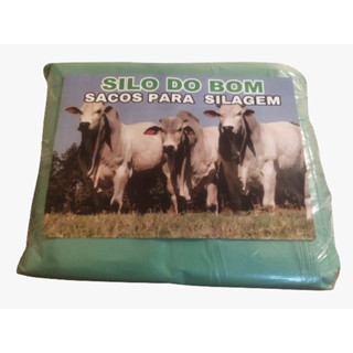 Saco de silagem 51x100 VERDE C/50 unidades REF. 200 MICRAS com Abraçadeiras Grátis