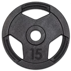 Anilha Olímpica 15kg Pintada Ferro Fundido Peso de Academia Musculação Fitness