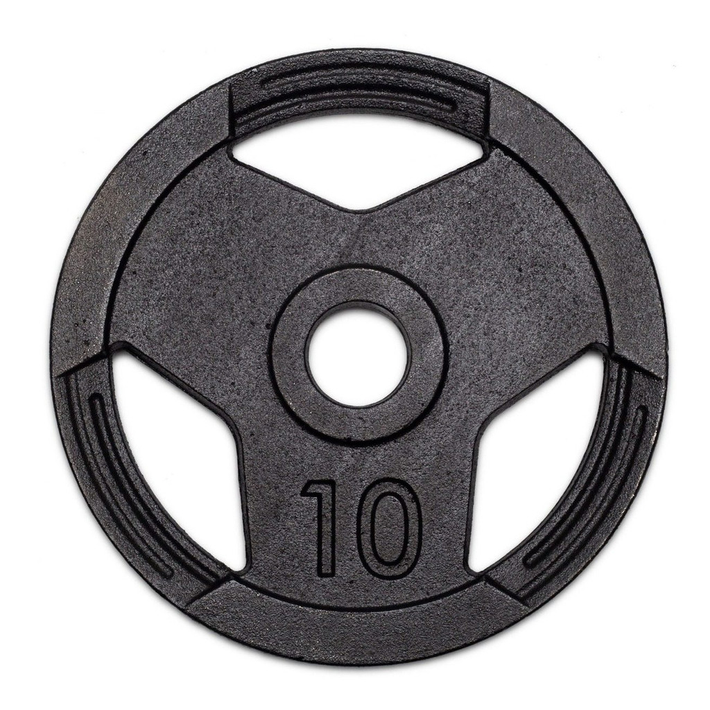 Anilha Sport Standard Pintada 10 Kg Furo 31mm Para Barra e Halter De Musculação
