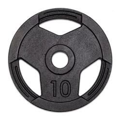 Anilha Sport Standard Pintada 10 Kg Furo 31mm Para Barra e Halter De Musculação