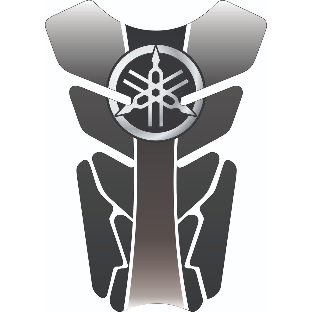 Protetor De Tanque Moto Resinado Tankpad Universal Yam4ha Estilizado Cinza Varios Modelos 2309