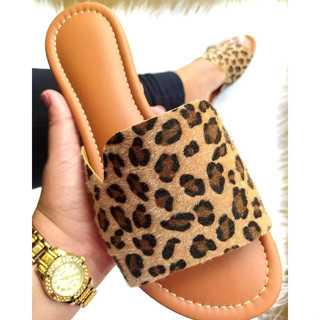 rasteirinha de onça feminina animal print sandalia