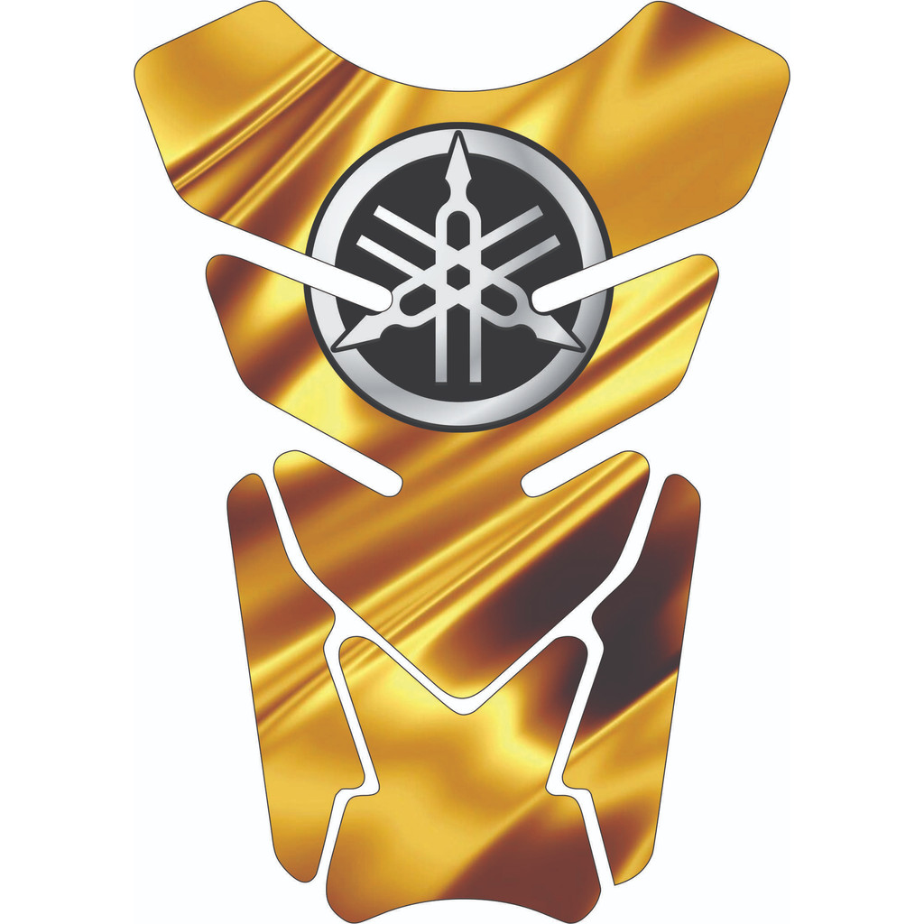Protetor De Tanque Moto Resinado Tankpad Universal Yam4ha Realista Dourado Varios Modelo 2314
