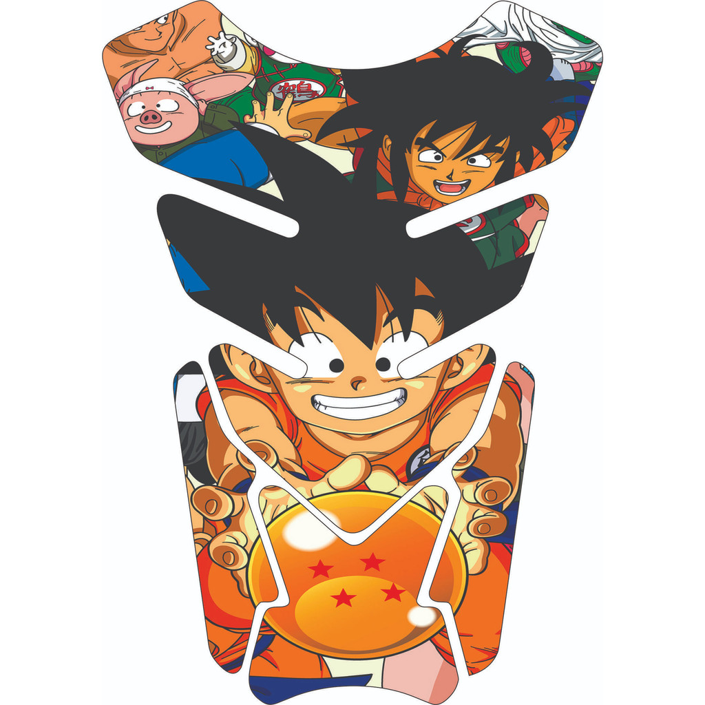 Protetor De Tanque Moto Resinado Tankpad Universal Dr4g0n B4ll Z GOku Varios Modelos