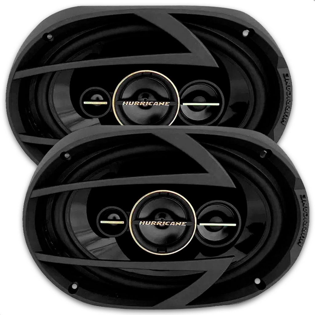 Par Alto Falante Triaxial 6x9 Polegadas 260w RMS A69 Q 520w MAX Hurricane em Oferta na Shopee