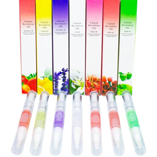 Kit 5 Canetas Óleo Hidratante De Cutícula Revitalizador com Fragrância Unhas Manicure Pedicure