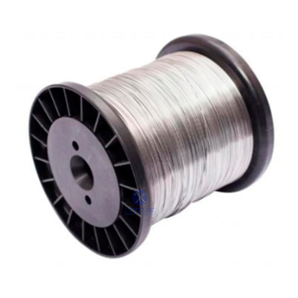 Bobina 100m Cabo De Aço Revestido de Pvc Cristal 2,00mm para Varal e outras funções