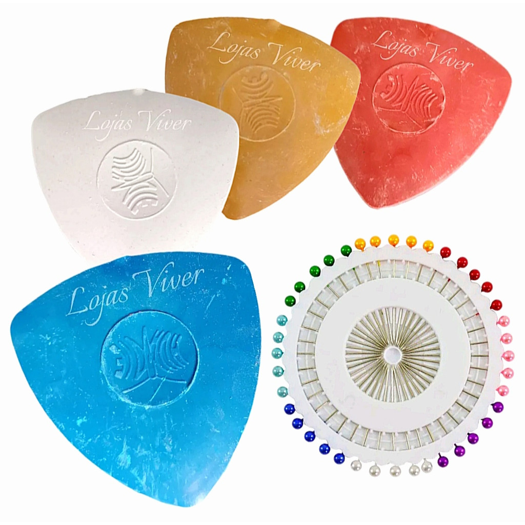 Giz de Alfaiate + 40 Alfinetes