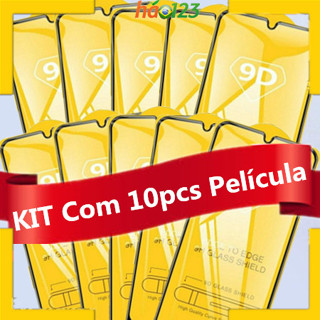 KIT Com 10 Película De Vidro Temperado 3D 9D Para Iphone 6 7 8 Plus Xs Xr 11 Pro Max 12 13 14 Pro max