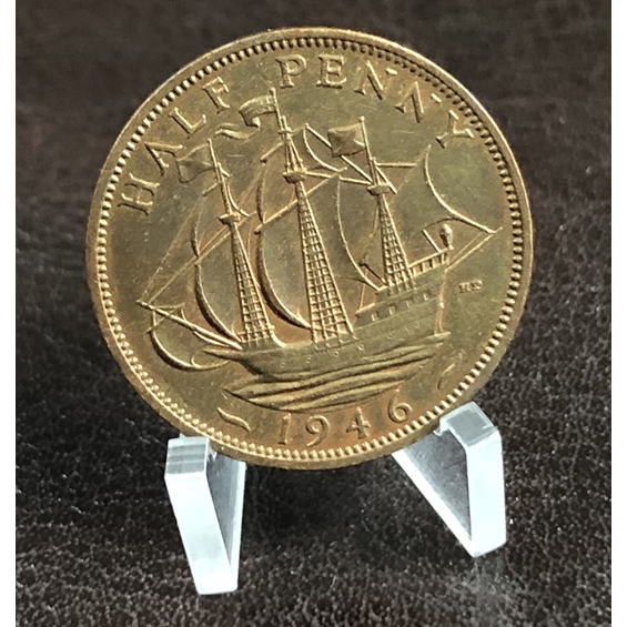 MOEDA DO REINO UNIDO  ½ PENCE 1946