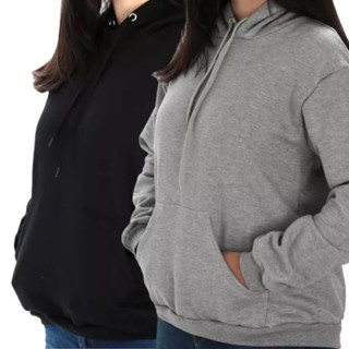 Moletom feminino casaco de inverno com capuz e bolso canguru