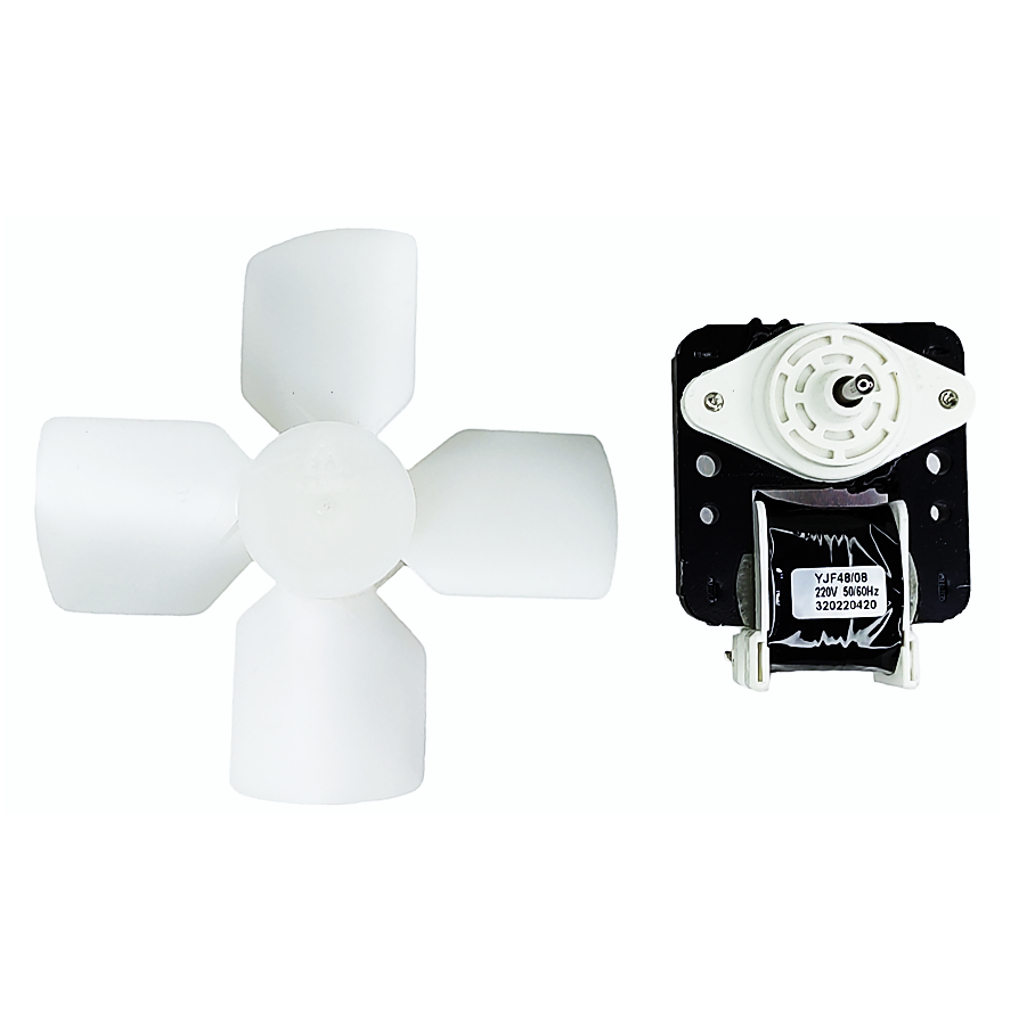 Motor Ventilador Geladeira Defrost Bosch Ge Continental 220v Com Hélice