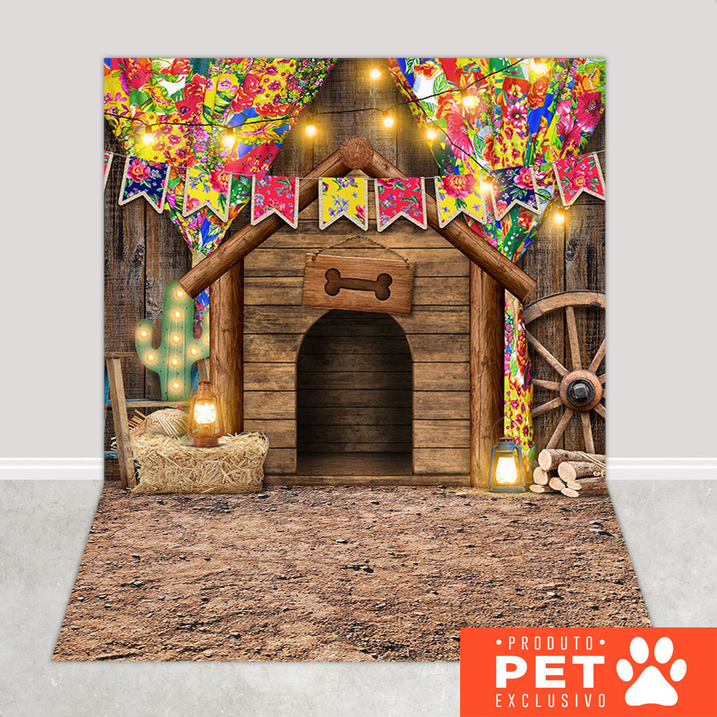 Fundo Fotográfico Pet Festa Junina Celeiro Em Tecido 1,20x1,70m - PET-60 em Oferta na Shopee
