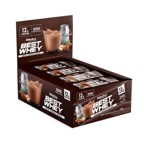 Best Whey Bar (Cx c/ 12 unidades de 49g cada) - Atlhetica Nutrition