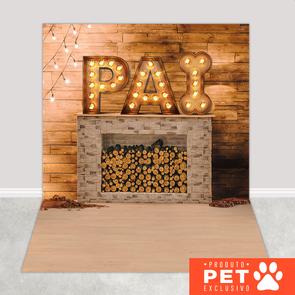 Fundo Fotográfico Dia dos Pais Pet Shop Painel Em Tecido Sublimado1,20x1,70m - PET-62 em Oferta na Shopee