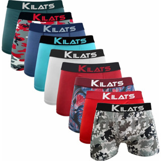 Kit 8 Cuecas TAMANHO JUVENIL Masculino Boxer Microfibra