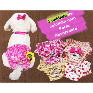 Calcinha Pet Higiênica Cães Gatos 1unid. Roupa Cachorro