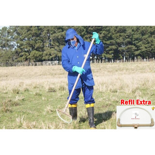 Enxada artesanal de cano PVC tubo PVC - controle de ervas daninhas