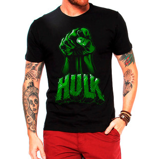Camiseta Herói Incrível Hulk 100% algodão unissex e infantil