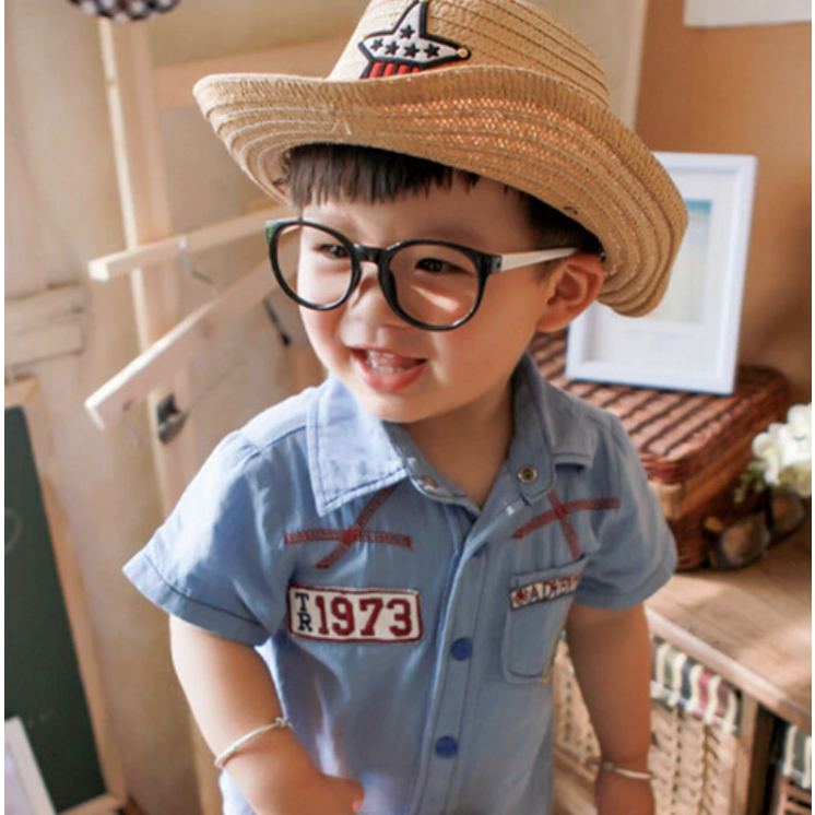 Chapéu cowboy infantil sertanejo caipira palha artificial