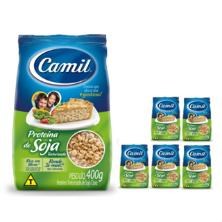 Proteína De Soja Texturizada Frango Camil 400g Pacote com 6 unidades em Oferta na Shopee