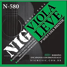 ENCORDOAMENTO VIOLA TENSÃO LEVE BRONZE 85/15 NIG - N580