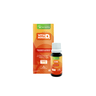 Vitamina D3 Em Gotas Suplemento Alimentar - 2000UI- Sabor Limão - 20ml - Denavita - Pronta Entrega