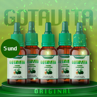 Big Oferta 5 Frascos GOTA VITA Original Óleo de abacate