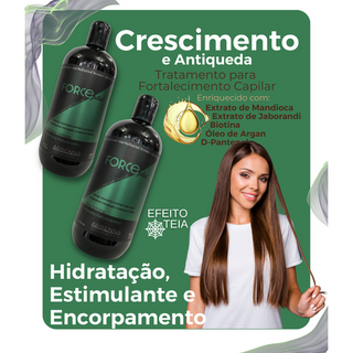 Kit Profissional Force Plus - Arbenna Cosmetics ( Shampoo 500ml + Máscara 500g )