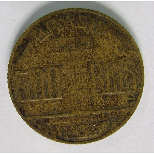 Moeda Antiga 500 Réis - 1938 - Regente Feijó - A97