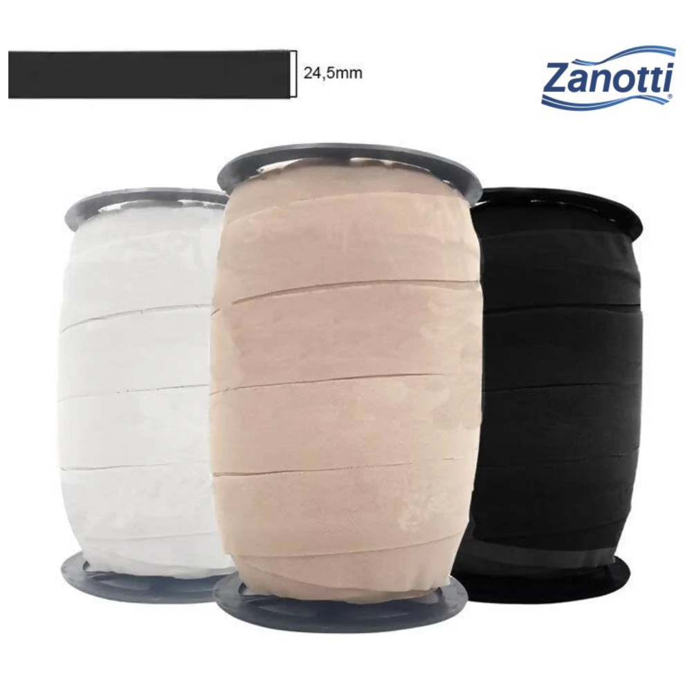 Elástico Poliamida Calcinha Anis Zanotti 25mm C/50 metros - Várias cores em Oferta na Shopee