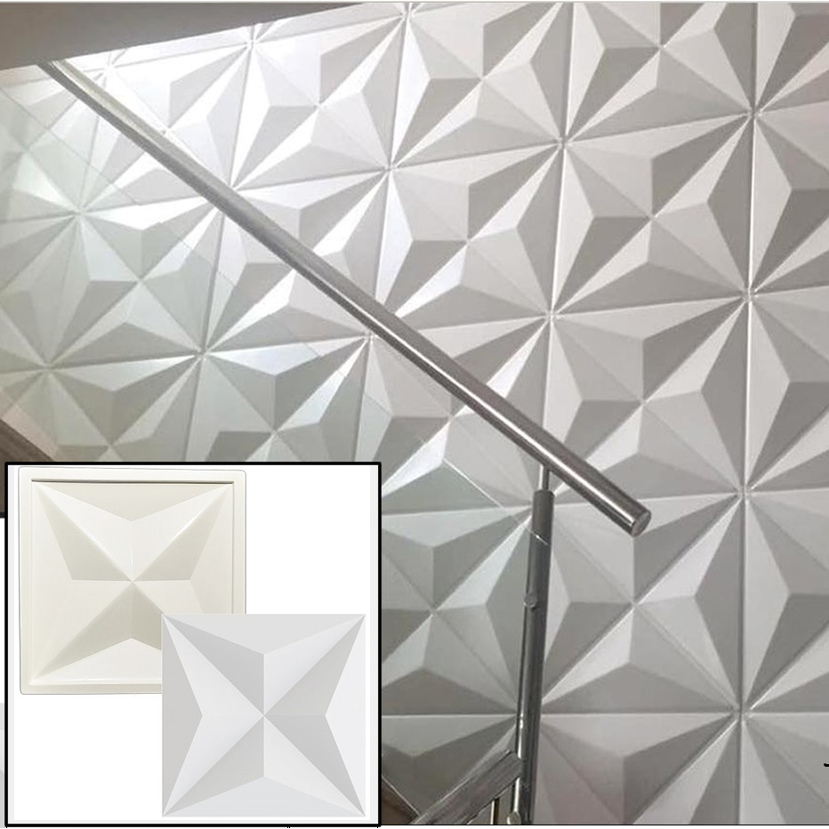 Molde Gesso 3d  Colinas 39x39cm ABS 2mm Fôrma 3d Molde para cimento/concreto/gesso 3d 614