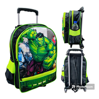 mochila infantil de personagens escolar de rodinha - hulk em Oferta na Shopee