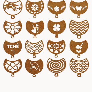 Marcadores De Erva Chimarrão kit Com 16 Peças em MDF em Oferta na Shopee