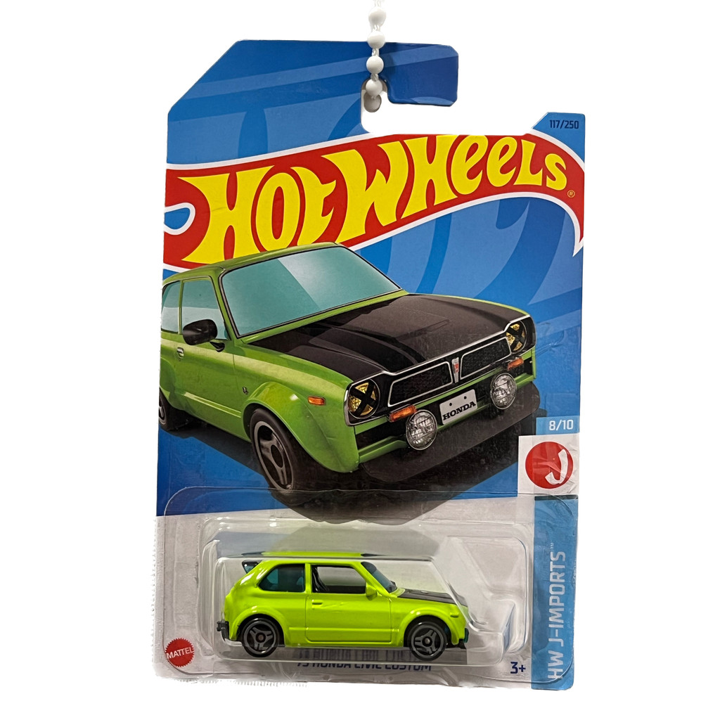 Hot Wheels '73 Honda Civic Custom Lote F 2023 - Verde Limão