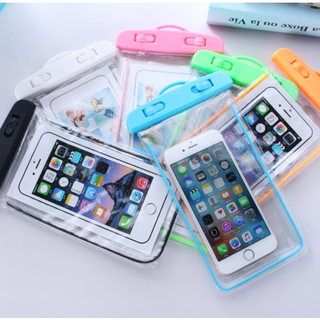 2 Capa Bolsa Prova Dágua Impermeável Celular Transparente Universal