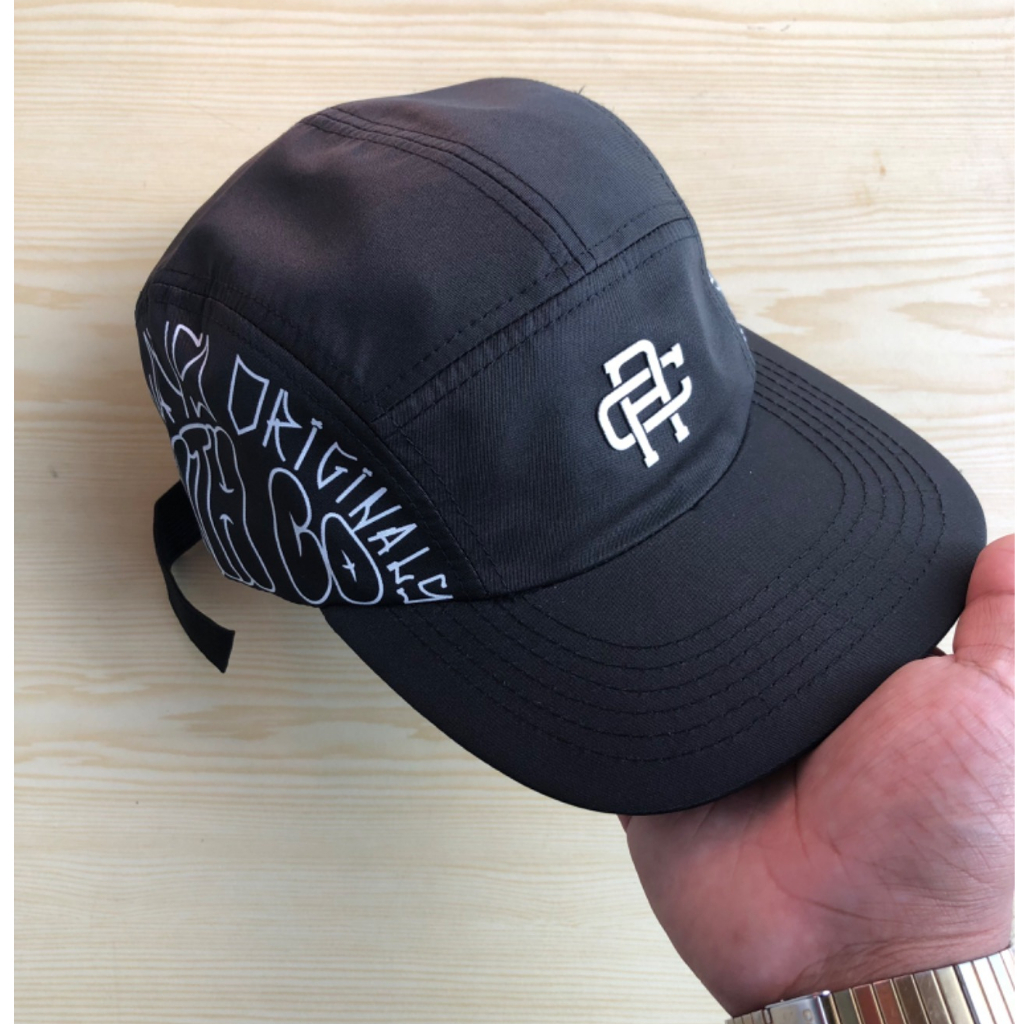 Boné Five Panel Anth Co Original Strapback Aba Reta Fita Preto Tag Pixo