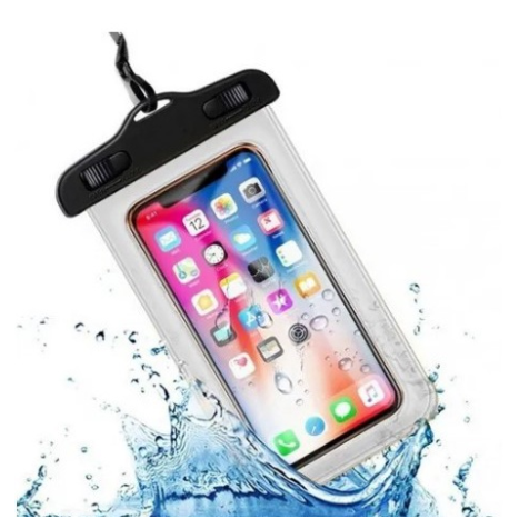 2 Capa Bolsa Prova Dágua Impermeável Celular Transparente Universal