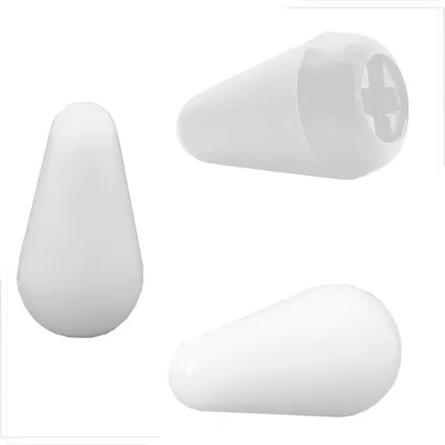 Ponteira Knob Chave Seletora Branco Guitarra Strato ( 2 unidades)