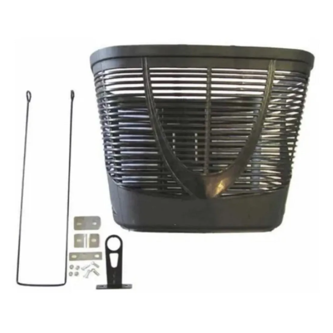 Cesta Cestinha de Plástico para Bicicleta Aro 24 ou Aro 26 Ideal para Pequenas Compras Praia Mercado Feira Parques