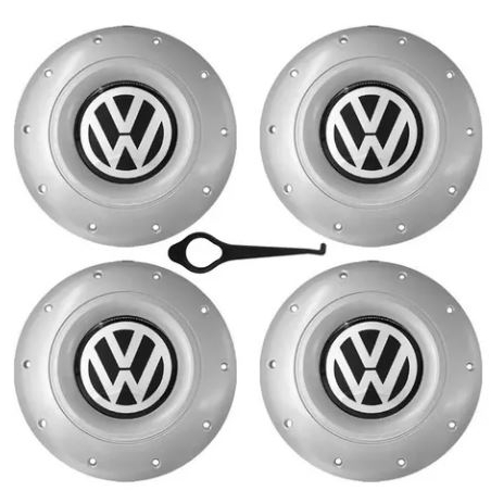 Calota Centro Roda Vw Amarok Prata Aro 13 14 15 4 Furos RODA CUBO GARRA ALTO tipo fumagalli