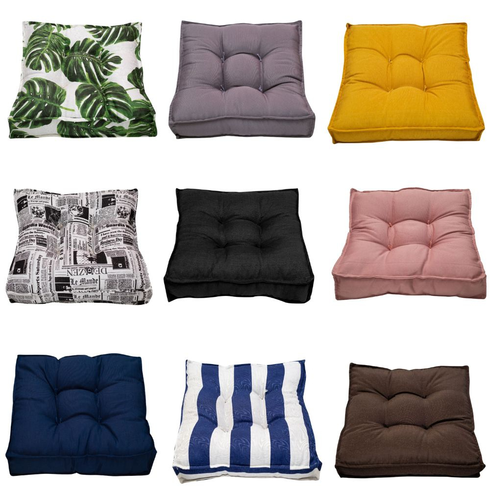 Almofada Futon 45x45 Assento Turco Colorido Cores Decoraçao Design Shelter