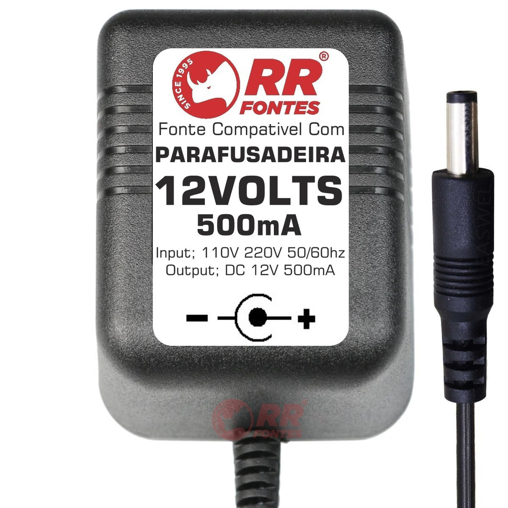 Carregador Fonte DC 12V Para Parafusadeira Skil 2511 e 2255